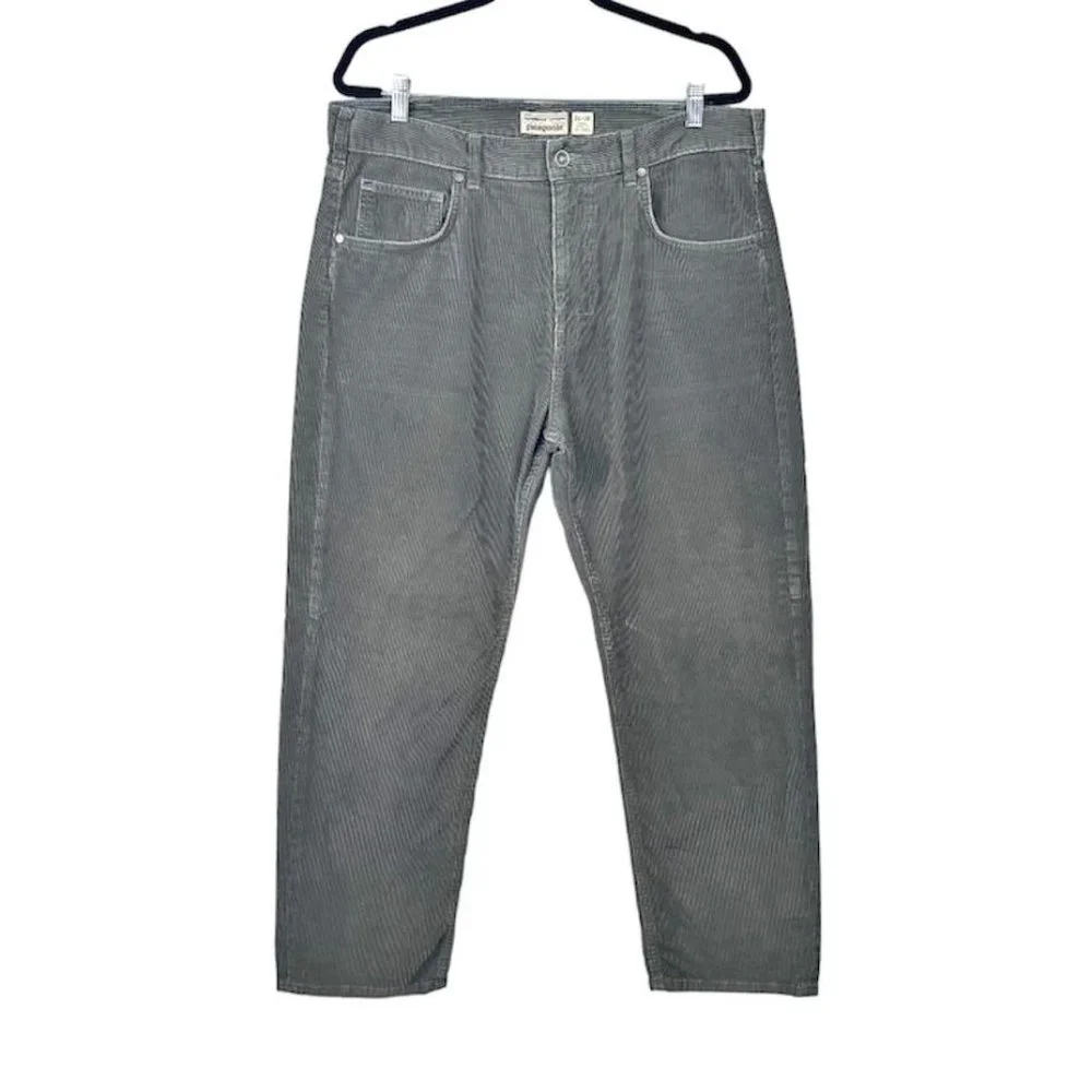Patagonia Regular Fit Cords Pants in Forge Gray - Picture 1 of 8